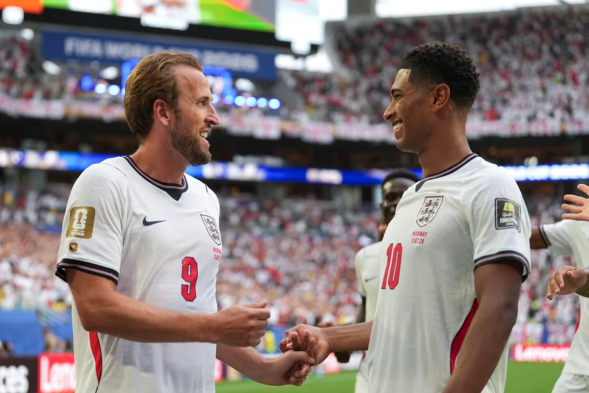 Harry Kane e Bellingham são os artilheiros da Inglaterra no Mundial Harry Kane e Bellingham são os artilheiros da Inglaterra no Mundial