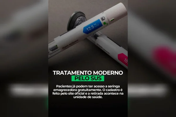 Imagem mostra anúnciou falso de venda de Mounjaro que foi denunciado pela Anvisa