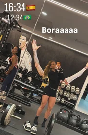 Virginia Fonseca malha da academia do jogador Virginia Fonseca malha da academia do jogador