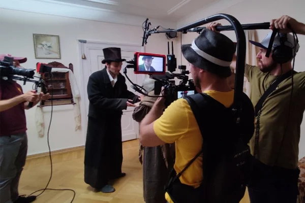 Cena de documentário sobre Dostoievsky