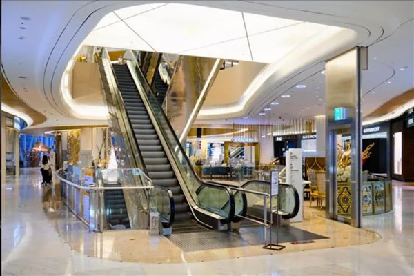 Parte interna de shopping em São Paulo