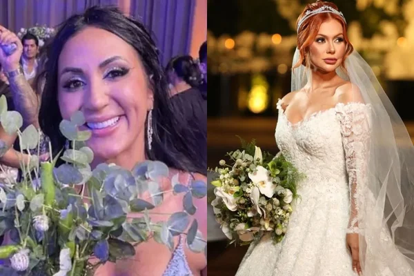 Vídeo: irmã de Deolane distribui mordidas para pegar buquê de Mirela Janis e vira piada na web