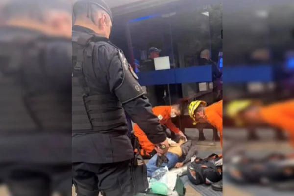 Venezuelano arromba banco no DF e é baleado por vigilante