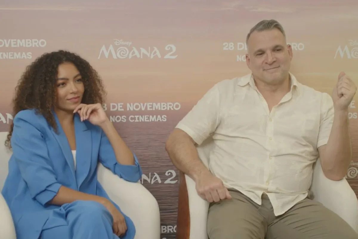 Any Gabrielly e Saulo Vasconcelos, dubladores de Moana, falam com o Metrópoles Any Gabrielly e Saulo Vasconcelos, dubladores de Moana, falam com o Metrópoles