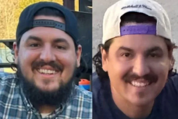 montagem com fotos coloridas do antes e depois do pai que tirou a barba