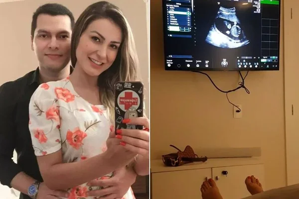Marido de Andressa Urach a acompanha em ultrassom e se derrete por filho