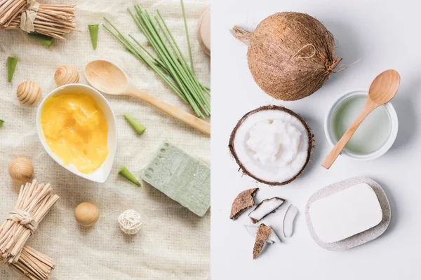 ghee e óleo de coco