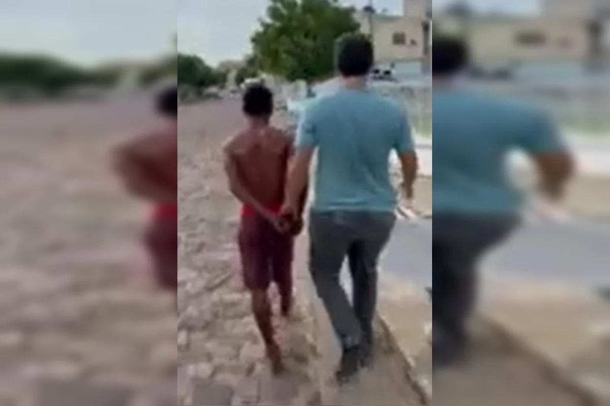Momento da prisão Momento da prisão