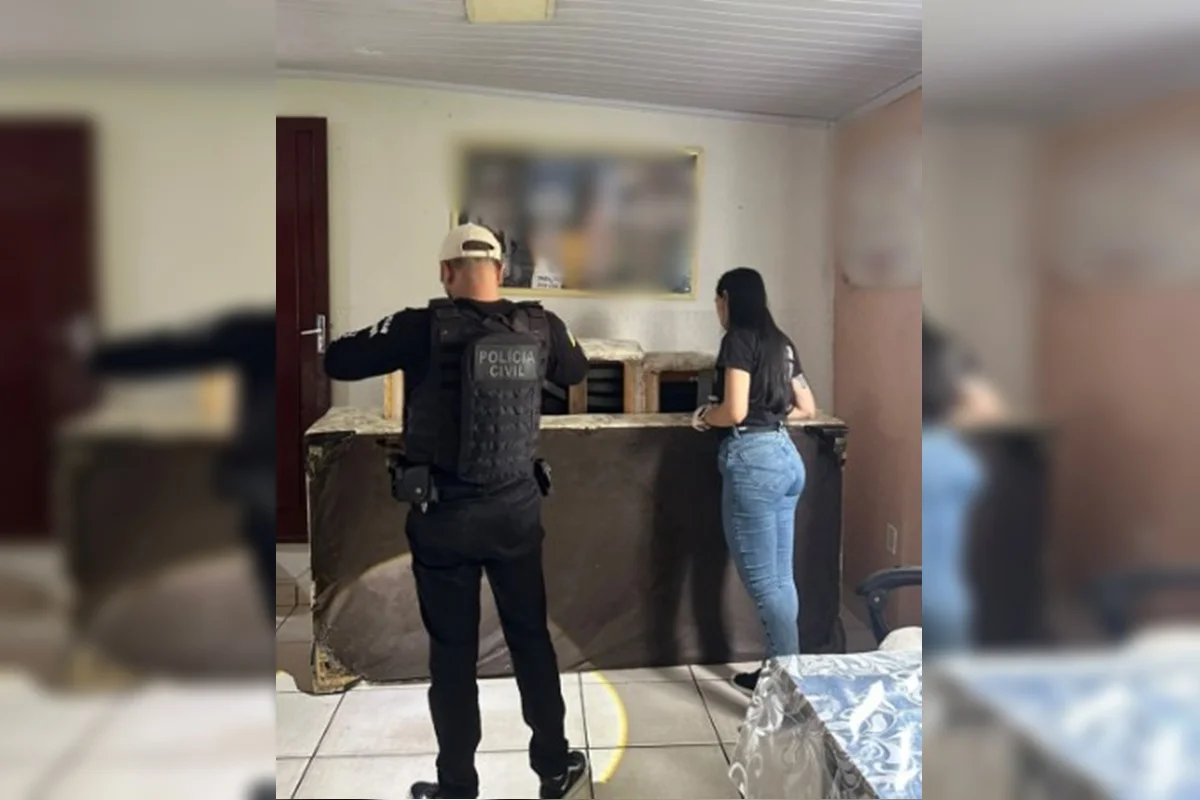 Diligências na casa do pai que estuprou a filha de 12 anos Diligências na casa do pai que estuprou a filha de 12 anos