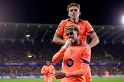 Lamine Yamal marcou pelo Barcelona diante do Club Brugge pela Champions League Lamine Yamal marcou pelo Barcelona diante do Club Brugge pela Champions League
