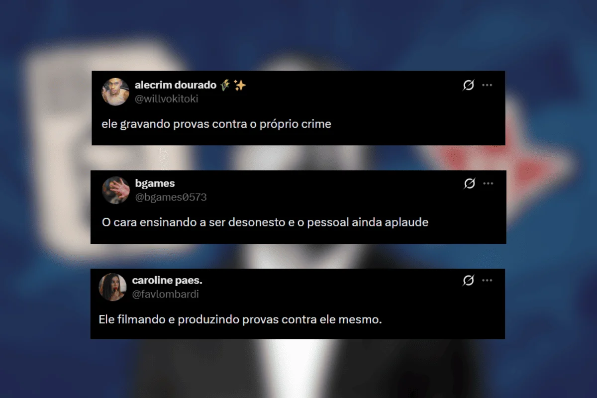 Favoráveis e contrários ao posicionamento político do influenciador apontaram possível crime na conduta Favoráveis e contrários ao posicionamento político do influenciador apontaram possível crime na conduta