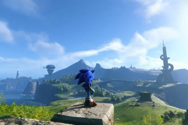 Imagem colorida do jogo Sonic Frontiers - Metrópoles