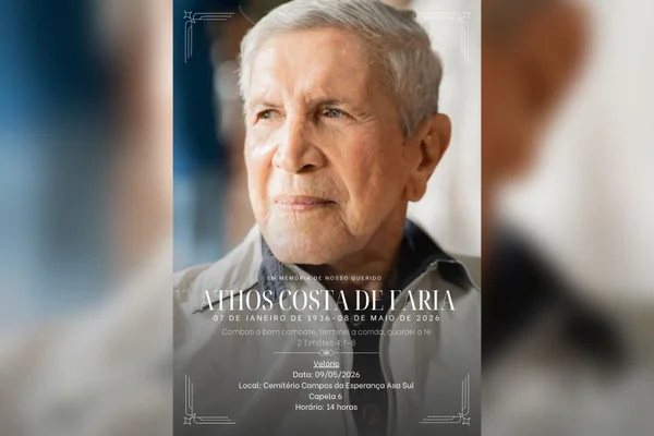 Morre o general Athos Costa de Faria, ex-secretário de Segurança do DF