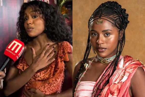 Duda Santos celebra protagonismo negro em novela: “Tô muito feliz”
