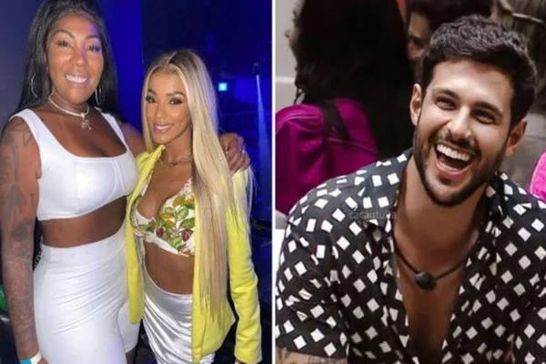 Silvana e Brunna com Rodrigo BBB22