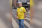 Homem que atacou o "Porquinho da Paulista" com um garfo na manifestação de 7 de Setembro