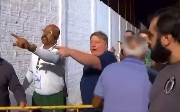 imagem colorida de vice-prefeito em ato racista - Metrópoles