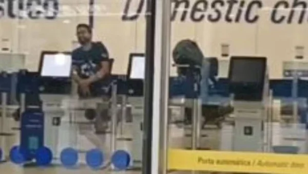 imagem colorida homem armado aeroporto fortaleza
