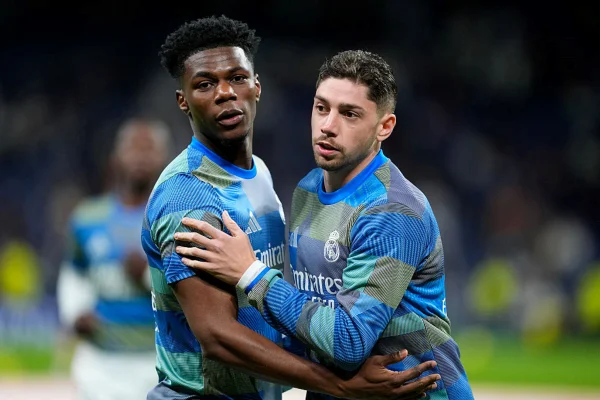 Imagem colorida de Valverde e Tchouameni
