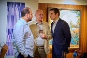 Da esquerda para a direita: o advogado Alberto Moreira, o lobista Antonio Carlos (Careca do INSS) e o atual presidente da Câmara, deputado Hugo Motta Da esquerda para a direita: o advogado Alberto Moreira, o lobista Antonio Carlos (Careca do INSS) e o atual presidente da Câmara, deputado Hugo Motta