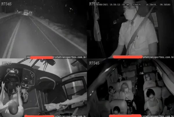 Momento do acidente na BR-101 que deixou 12 mortos na Bahia