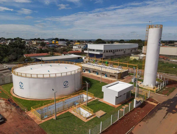 imagem colorida estacao de tratamento de água e esgoto aparecida