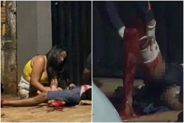 Após atacar homem e ver sangue escorrendo, mulher fala: "Eu te amo"