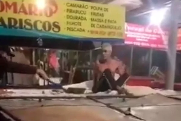 homem é agredido em Belém