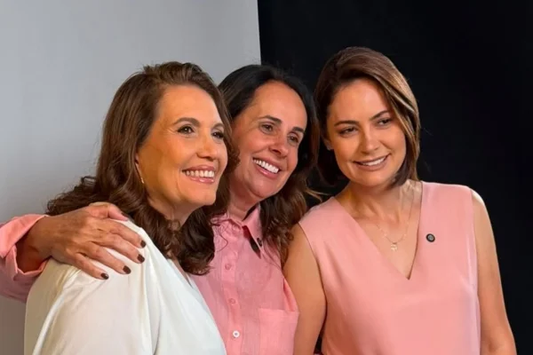 Bia Kicis, Maria Amélia e Michelle Bolsonaro