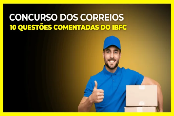 Imagem colorida, arte com um agente do correio sorrindo - Metrópoles