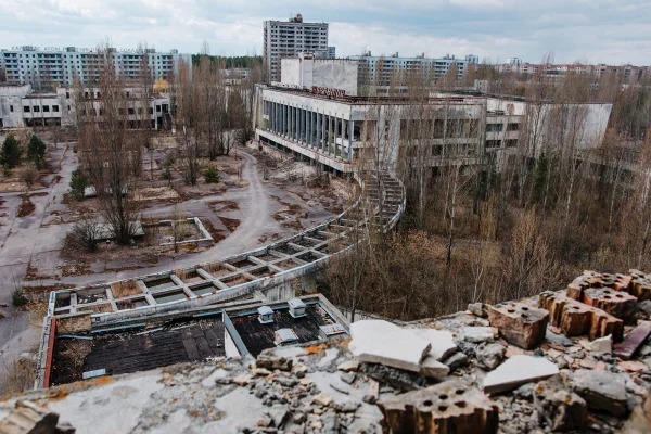 Imagem de região de Chernobyl - Metrópoes