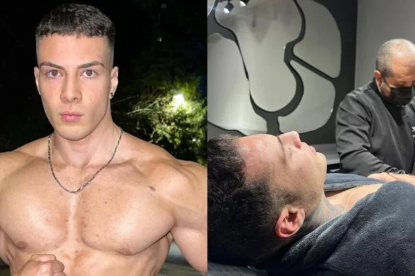 montagem de fisiculturista