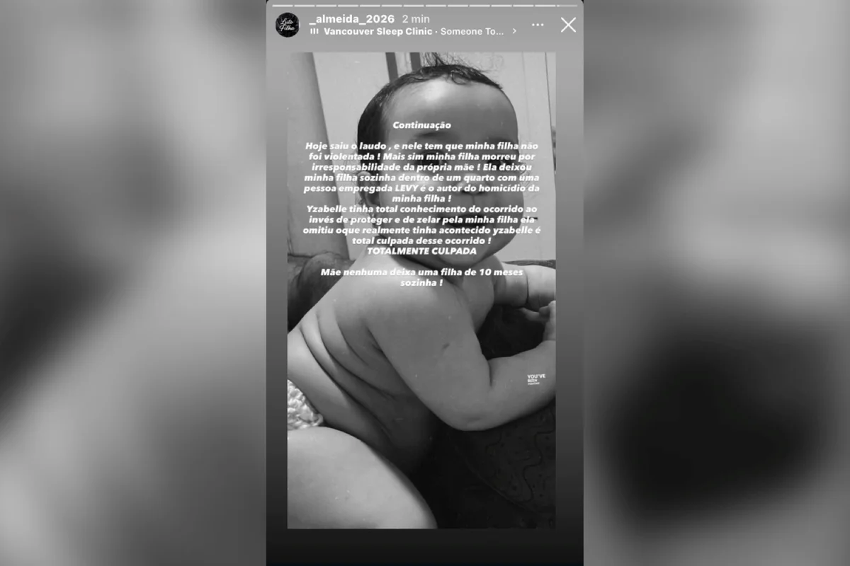 Após estupro ser descartado, pai se revolta com mãe da bebê Helena - imagem 3 Após estupro ser descartado, pai se revolta com mãe da bebê Helena - imagem 3