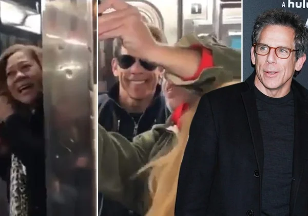 Ben Stiller surpreende no metrô e fã tem reação inesperada. Assista!