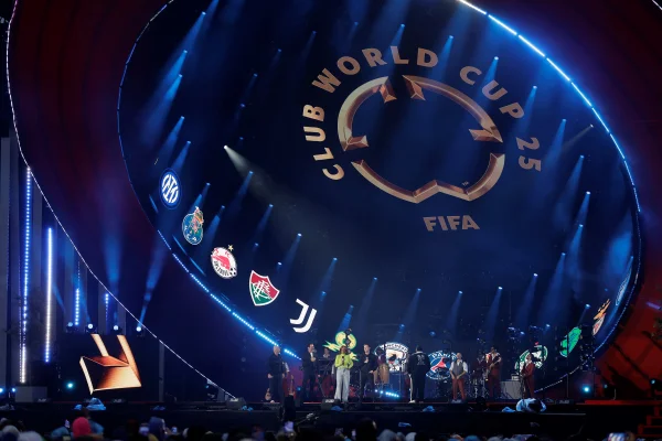 Foto colorida da apresentação do novo Mundial de Clubes da Fifa - Metrópoles