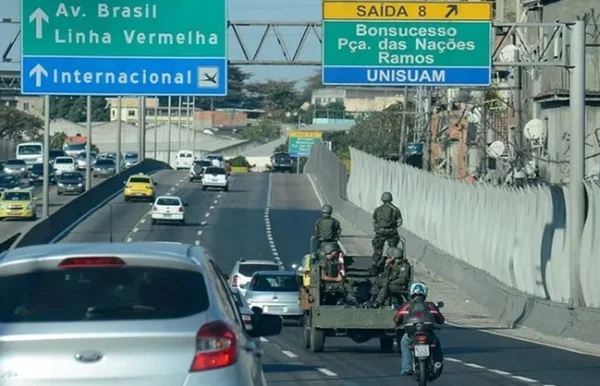 Imagem colorida da Linha vermelha Rio de Janeiro