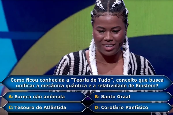 Lorrayne no Quem Quer ser um Milionário - Metrópoles
