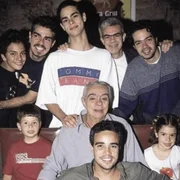 Chico Anysio com os filhos