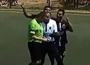 Jogador desfere o golpe contra Dias