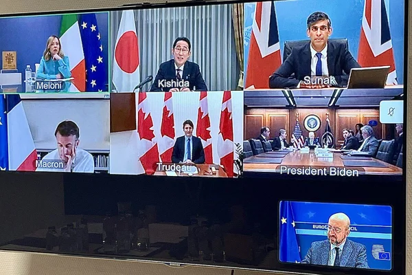 Reunião do G7 para falar sobre o ataque do Irã a Israel