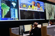 Brasília 05/10/25. Painel do centro de monitoramento integrado da PRF acompanhando as ocorrências CPNU 2025.