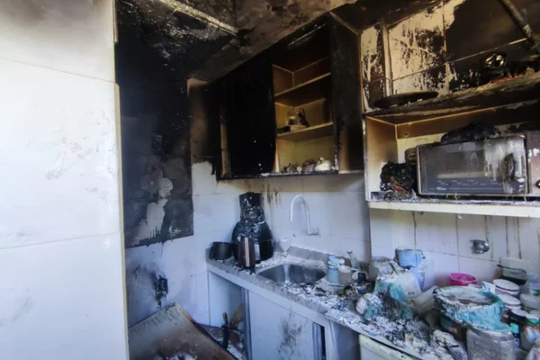 cozinha destruída