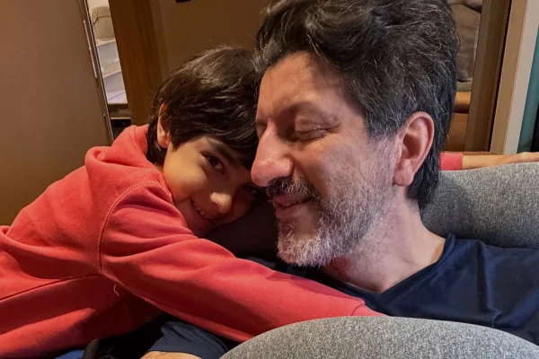 Foto de Lito Sousa com o filho