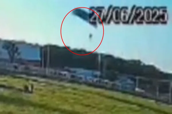 Veja momento da queda de parapente que matou capitão da Aeronáutica