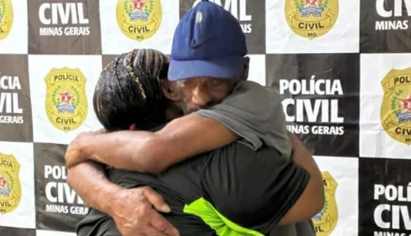 Filha encontra pai