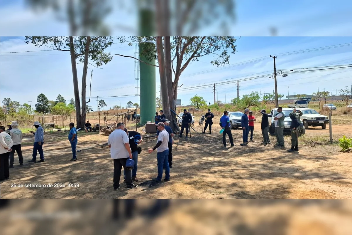 Agentes de órgãos ambientais interrompem grilagem de terra na Serrinha do Paranoá Agentes de órgãos ambientais interrompem grilagem de terra na Serrinha do Paranoá