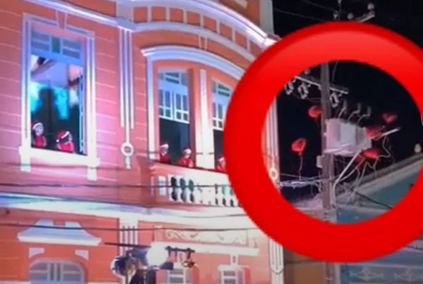 Vídeo: abertura do Natal causa apagão em cidade na Paraíba