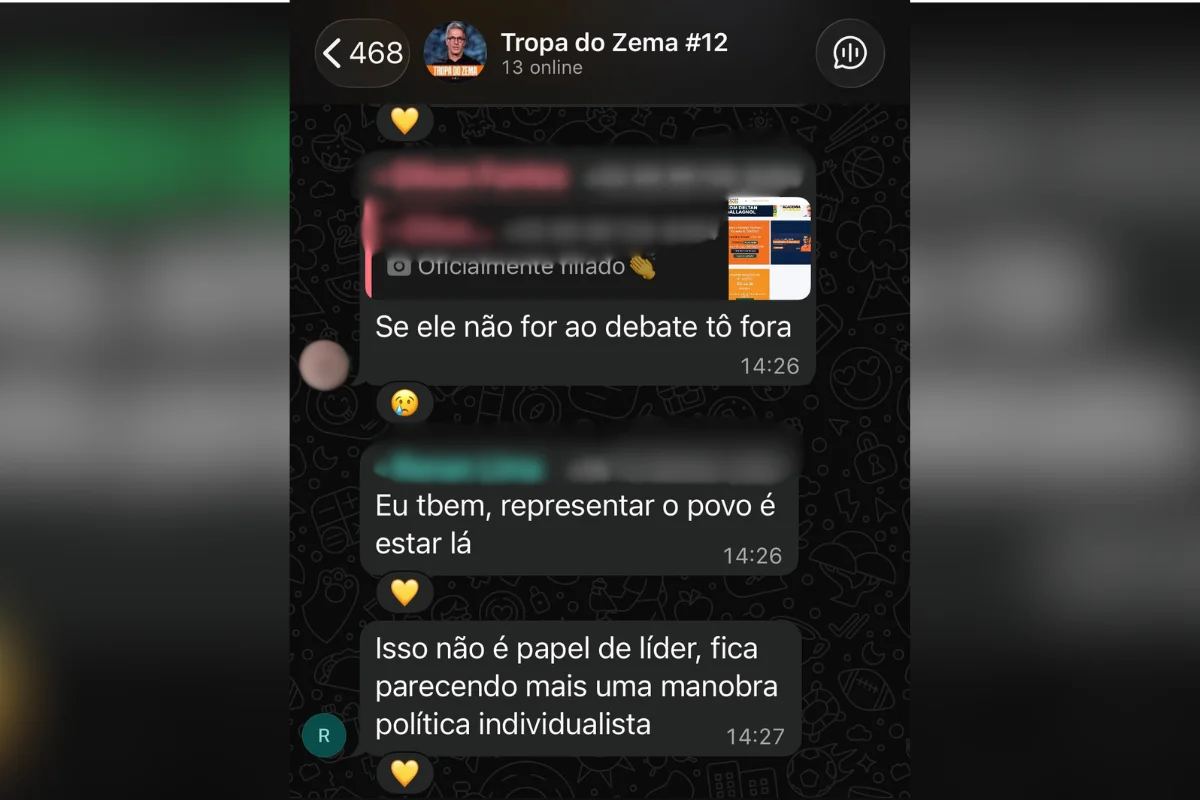 Ausência de Zema em debate gera críticas e ameaça perda de votos Ausência de Zema em debate gera críticas e ameaça perda de votos