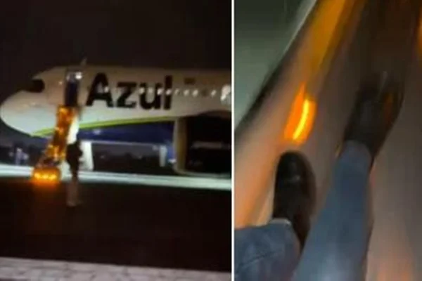 Pane de avião em Cuiabá