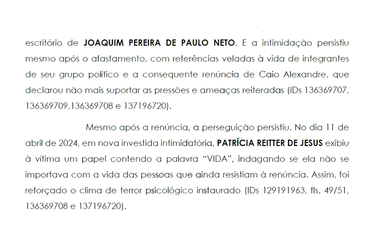 Vice de Marçal é réu por associação criminosa e vínculo com PCC - imagem 6 Vice de Marçal é réu por associação criminosa e vínculo com PCC - imagem 6